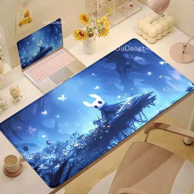 Hollow Knight: Silksong XXL Desk Mat — Stitched-Edge Gaming Mouse Pad