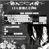 REZE Anime Theme Keycaps Set Customized PBT Sublimation Cherry Profile Keyboard Keycaps for Mechanical Keyboard Accessories Girl