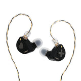 HBB EW300 1Dd+1Planar+1Pzt Hybrid Driver in Ear Monitor Wired Earbuds with Detachable Nozzles Silver-Plated OFC IEM Cable