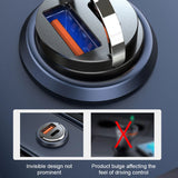 100W Car USB Charger Super Charge USB-A USB-C Cigarette Lighter Adapter Hidden Phone Charger for Iphone Huawei Samsung