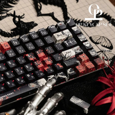 Kaneki Ken Keycaps — Translucent PBT Cherry Profile 129-Key — SUIKA