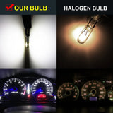 10Pcs T5 Led Bulb Canbus W3W 74 286 W1.2W Super Bright Car Interior Lights Auto Dashboard Lamp Warning Indicator Instrument 12V