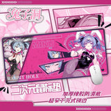 Hatsune Miku Rabbit Hole Extra Large Gaming Mouse Pad Anime Bunny Girl Desk Mat Anti-Slip Rubber Base Smooth Surface for Gamers