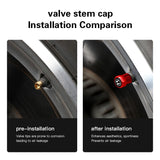 4Pcs Aluminum Alloy Car Tire Valve Cap Auto Wheel Accessories for  Accord Civic FIT Insight CRV Jazz HRV CRZ CRX City Vezel
