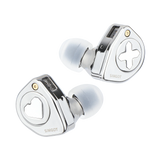 EW300 1Dd+1Planar+1Pzt Hybrid Driver IEM HIFI Earphones with Detachable Nozzles Silver-Plated OFC IEM Cable for Musician