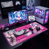 Hatsune Miku Rabbit Hole Extra Large Gaming Mouse Pad Anime Bunny Girl Desk Mat Anti-Slip Rubber Base Smooth Surface for Gamers