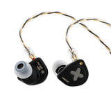 HBB EW300 1Dd+1Planar+1Pzt Hybrid Driver in Ear Monitor Wired Earbuds with Detachable Nozzles Silver-Plated OFC IEM Cable