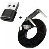 Foldable Charging Cable with Integrated Stand Fast Charging Cable Phone Tablet 240W Ultra-Fast Data Cable Phone Holder