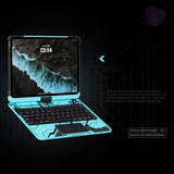For Ipad 11Th Gen A16 2025 Air 11Inch M3 M2 10Th Gen A2696 A2757 Air 7 6 5 4 10.2 9Th 8Th 7Th Pro 11 Hard Touchpad Keyboard Case