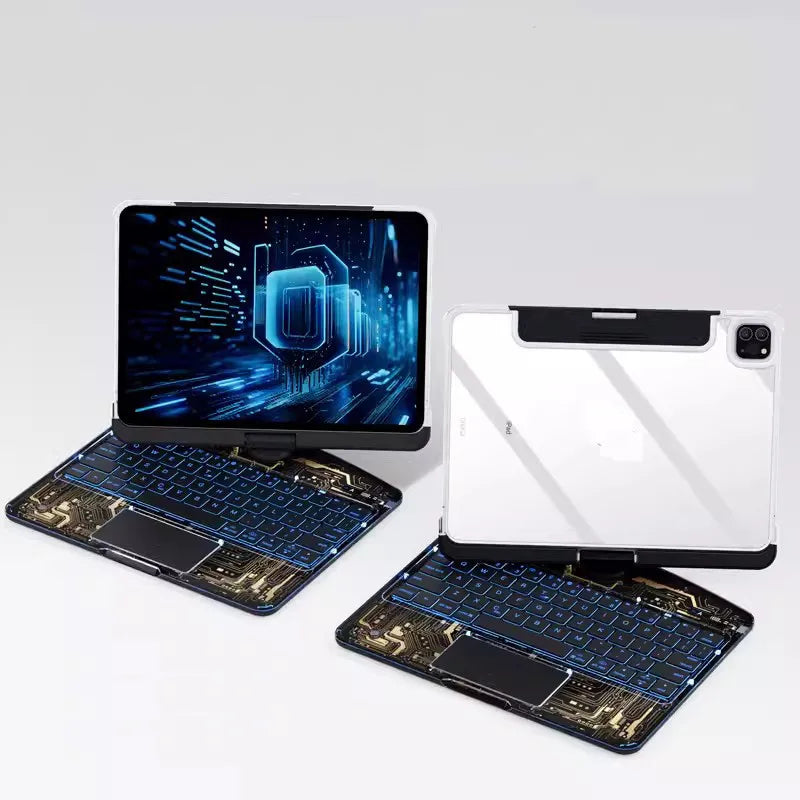 iPad Keyboard Case — Touchpad, Backlit & Hard Shell Cover