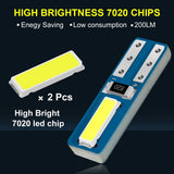 10Pcs T5 Led Bulb Canbus W3W 74 286 W1.2W Super Bright Car Interior Lights Auto Dashboard Lamp Warning Indicator Instrument 12V