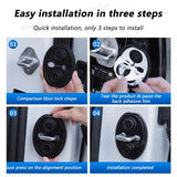 4Pcs Door Shockproof Cushion for Car Self-Adhesive Door Lock Shock Absorber anti Scratch Protective Cover Reduce Noise