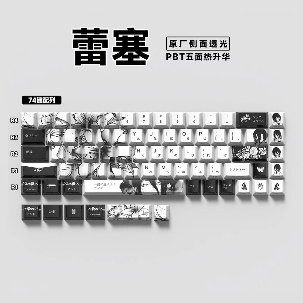 REZE Anime Keycaps — PBT Cherry Profile Set