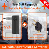 Bluetooth Audio Adapter — 2-in-1 TX/RX & Mic