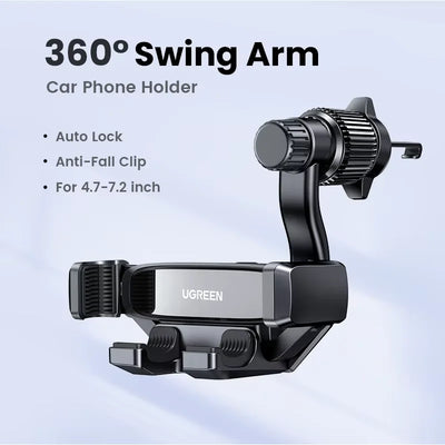 UGREEN Gravity Car Phone Mount — 360° Air Vent Holder