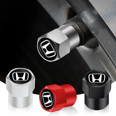 4Pcs Aluminum Alloy Car Tire Valve Cap Auto Wheel Accessories for  Accord Civic FIT Insight CRV Jazz HRV CRZ CRX City Vezel