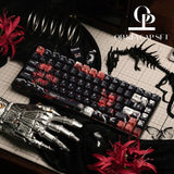 Kaneki Ken Translucent Anime Theme Keycaps Set Customized PBT Cherry Profile Keyboard Caps for Mechanical Keyboard Accessories