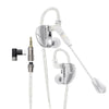 Assassin Silver in Ear Earphones 1Ba+1Dd+1Vibrate Game Mode HIFI Microphone Hybrid Tuning Switch Wired Earbuds IEM Headphone