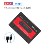 T46 New 2.5" External Hard Drive Enclosure, USB 3.0 SATA 5Gbps HDD & SSD Tape Enclosure UASP for PC Notebook