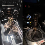 1Pc 5.12-Inch Aluminum Alloy Jdm-Style Shift Knob - Suitable for Both Manual and Automatic Transmission Cars. Featuring an Ergon