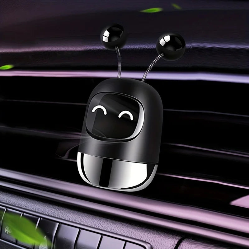 Car Air Freshener Auto Creative Mini Robot Air Vent Clip Parfum Flavoring Ventilation Outlet Aromatherapy Automotive Interior