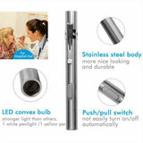 USB Mini Flashlight — Pocket-Sized Stainless Steel