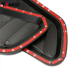 2PCS Universal Car Tuning Hood Carbon Fiber Air Flow Intake Decoration Hood Scoop Bonnet Vent Cover Stickers Decoration Styling