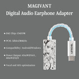 MAGIVANT 3.5Mm Headphone Output Interface Secondary Element Portable HIFI Decoder Headphone Amplifier