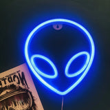 Usb/Battery LED Neon Lights Sign for Wall Art Decor Heart Gaming Bar Bedroom Decoration Hanging Neon Sign Party Alien Night Lamp