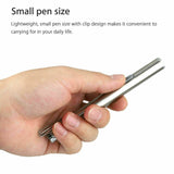 USB Mini Flashlight — Pocket-Sized Stainless Steel