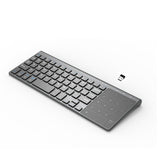 Wireless Mini Keyboard — Compact Touchpad Combo