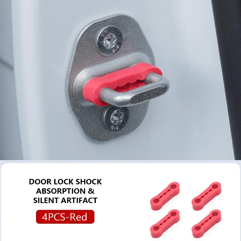 Car Door Shock Absorber Universal Car Door Buckle Soundproof Deadener Damper Cushion Anti-Vibration Buffer Pad