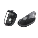 Black Carbon Style Rearview Mirror Caps 1 Pair Side Case Trim for Audi A3 A4 A5 A6 A8 Q3 SQ3 S4 S5 S6 S8 RS3 RS4 RS5 B8 B8.5 8P
