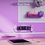 Times Gate - Cute Gaming Digital Clock with Smart App-Controlled, Support Weather Forecast, Stock Market/Exchange Rate