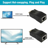 4K HDMI Extender Duo — Signal Over Ethernet