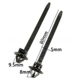 10-100PCS Car Nylon Black Cable Ties Push Mount Wire Harness Fastener Cable Clamp Clips Ties Management Car Wire Organizers