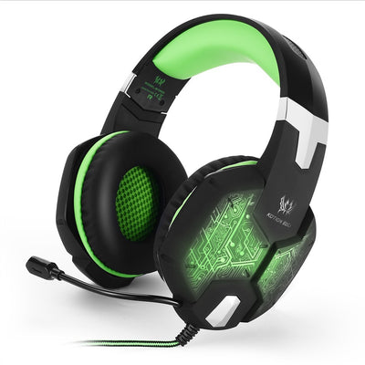 Wired Gaming Headset — Stereo Sound & LED Mic
