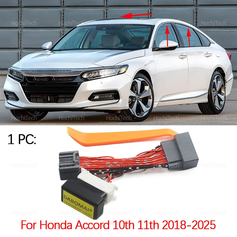 For Honda Accord CV1 CV2 CV3 10Th CT1 CY2 11Th 2018-2025 Power Car Window Closer Device Opening Closing Module System