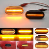 2Pieces Led Dynamic Side Marker Turn Signal Light for Volkswagen VW Bora Golf 3 4 Passat 3BG Polo SB6 SEAT Ibiza Leon Skoda Ford