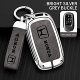 Leather Zinc Alloy Car Key Case Cover Protector Shell for  Civic Accord HR-V CR-V CRV 11Th 2022 2023 Keychain Accessories