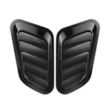 2PCS Universal Car Tuning Hood Carbon Fiber Air Flow Intake Decoration Hood Scoop Bonnet Vent Cover Stickers Decoration Styling