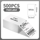 100/500 Sheets Phomemo Thermal Label Sticker 100X150Mm Shipping Labels for Postage Barcode Compatible with PM241 PM246S Printer